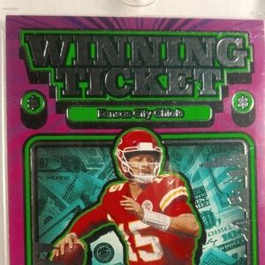 Patrick Mahomes II Winning Ticket NFL Card